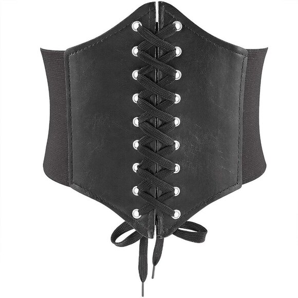 Women’s Wide Elastic Corset Belt Leather Waist Waist Training Dress Accessory main image 2